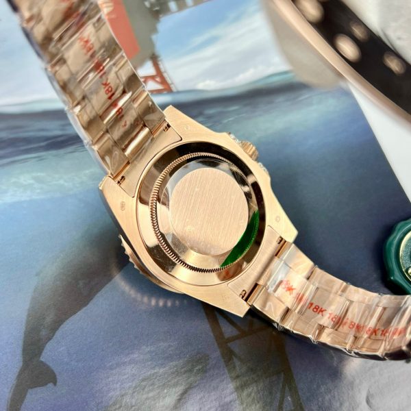 Rolex GMT-Master II 126755 SARU 18K Gold Wrapped Custom Moissanite Sapphire 41mm (1)