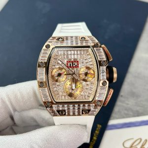 Richard Mille RM011 Replica Watches Best Quality Full Diamonds 44mm (1)