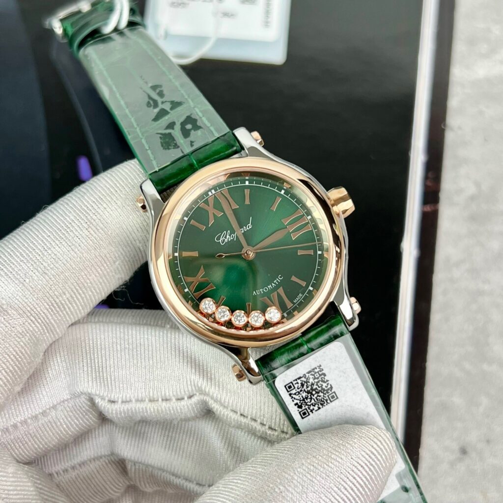 Chopard Replica Watches Best Quality Green Color 36mm (1)