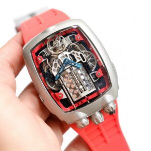 Jacob & Co Bugatti Chiron Replica Watch Red Color 44mm (1)