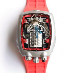 Jacob & Co Bugatti Chiron Replica Watch Red Color 44mm (1)