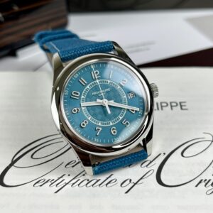 Patek Philippe Calatrava 6007A Replica Watches Blue Color 40mm (1)