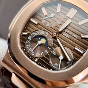 Patek Philippe Nautilus 5712R Gold Wrapped ZF Factory Brown Strap 40mm (9)