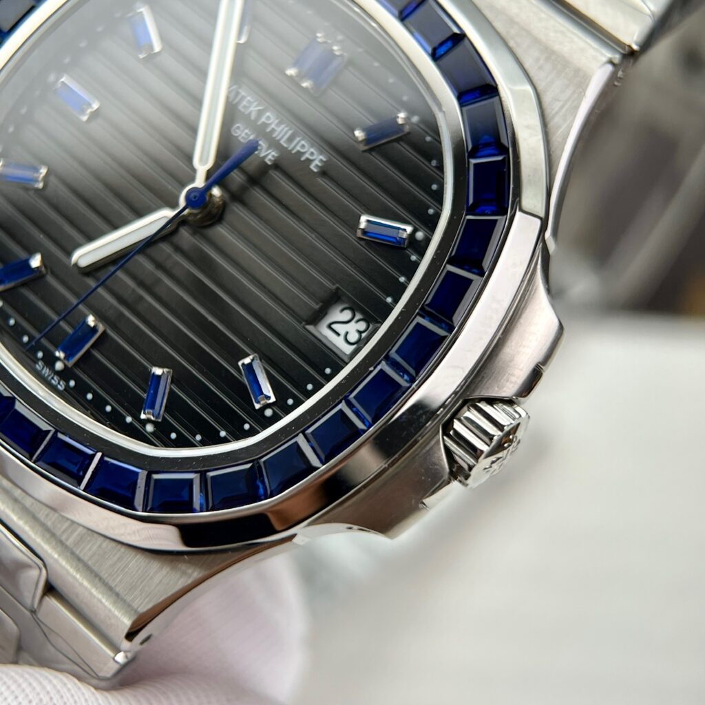 Patek Philippe Nautilus 5723 Custom Synthetic Blue Sapphire 40mm (1)