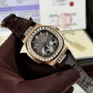 Patek Philippe Nautilus 5724 18K Gold Wrapped and Moissanite Diamonds 40mm (6)