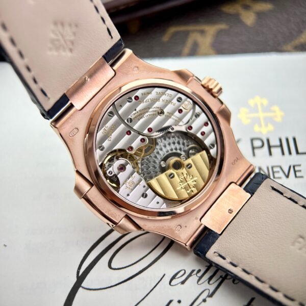 Patek Philippe Nautilus 5724R Gold Wrapped Custom Moissanite Baguette ZF 40mm (1)