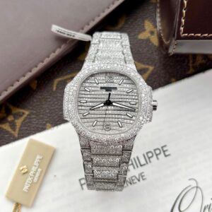 Patek Philippe Nautilus 7118 Custom Full Moissanite Diamonds (1)