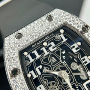 Richard Mille RM67-01 Custom Moissanite Diamonds Replica Watch 40mm (1)