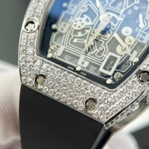 Richard Mille RM67-01 Custom Moissanite Diamonds Replica Watch 40mm (1)