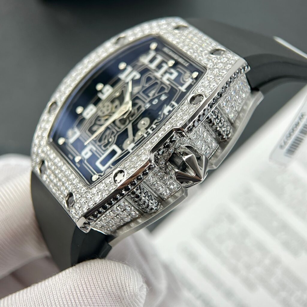 Richard Mille RM67-01 Custom Moissanite Diamonds Replica Watch 40mm (1)