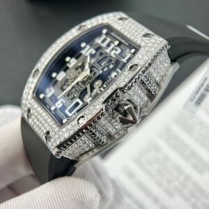 Richard Mille RM67-01 Custom Moissanite Diamonds Replica Watch 40mm (1)