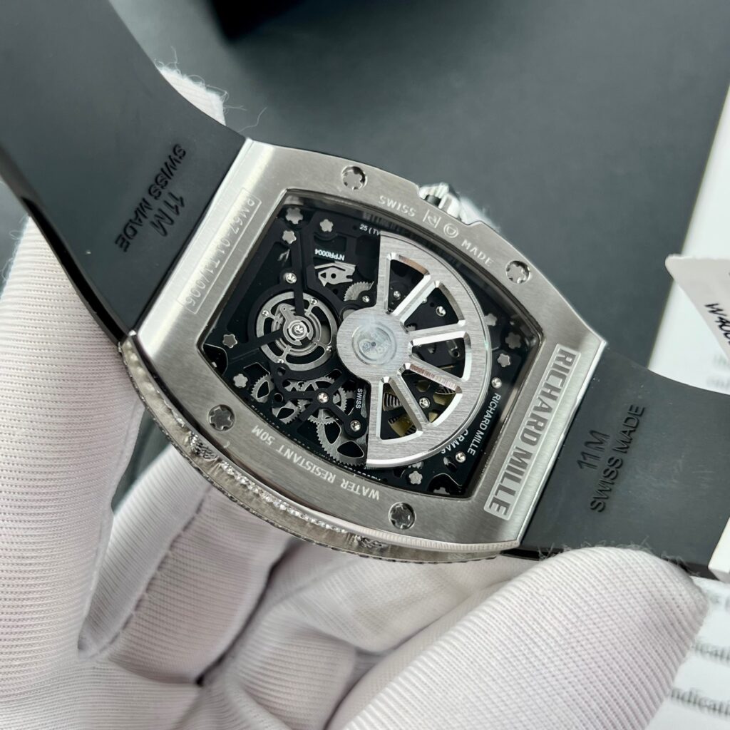 Richard Mille RM67-01 Custom Moissanite Diamonds Replica Watch 40mm (1)