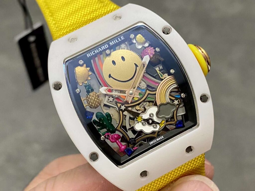 Richard Mille RM88 Tourbillon Smiley Replica Watches Best Quality 42mm (8)