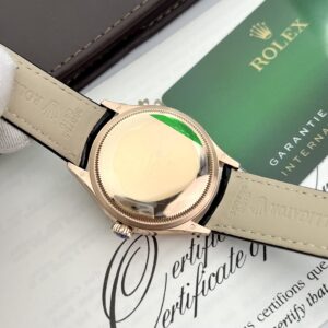 Rolex Cellini Dual Time 50525 Replica Watch Chocolate Dial 39mm (1)