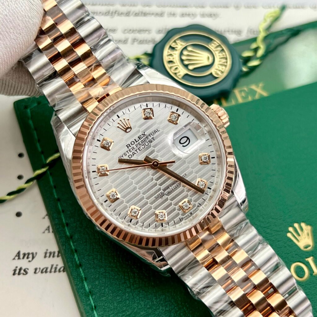 Rolex DateJust 126231 Sliver Fluted Dial Replica Watches VSF 36mm (2)