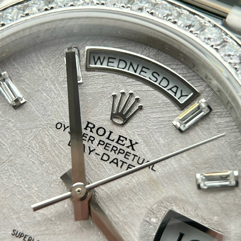 Rolex Day-Date Meteorite Moissanite Diamonds Bezel GM Factory 40mm (2)