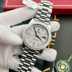 Rolex Day-Date Meteorite Moissanite Diamonds Bezel GM Factory 40mm (2)