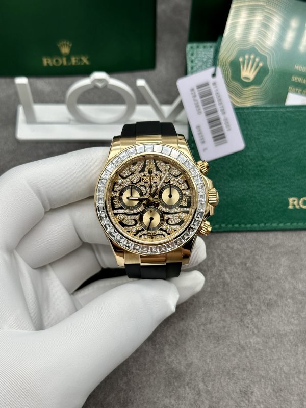 Rolex Daytona 116588TBR Eye Of Tiger Solid Gold Watch and Diamonds (4)