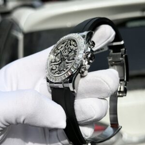 Rolex Daytona 116589TBR Eye Of Tiger Custom Moissanite Diamonds 40mm (2)