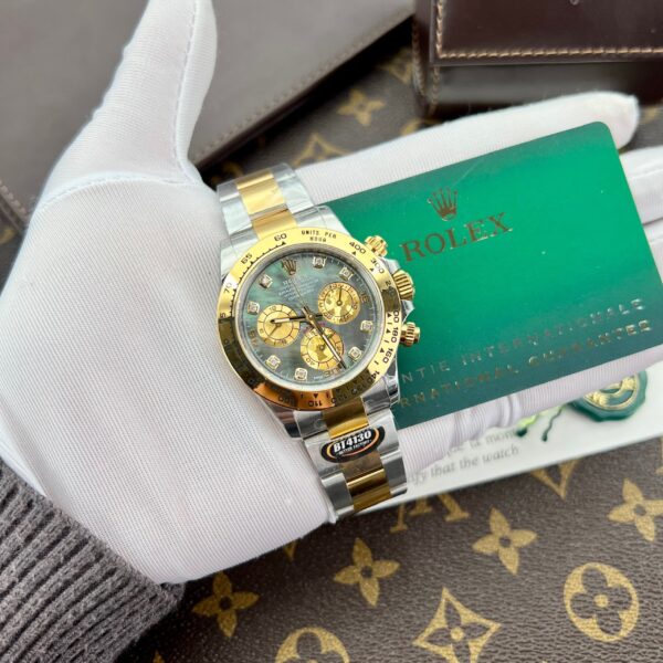 Rolex Daytona Replica Watches Custom Purple Mother Of Pearl 40mm (2)