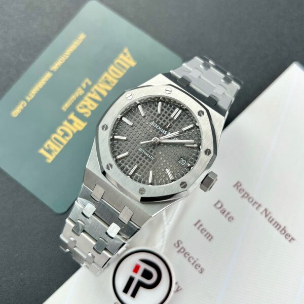 Audemars Piguet Replica Watches Royal Oak Grey Dial 15450ST IP Factory 37mm (2)