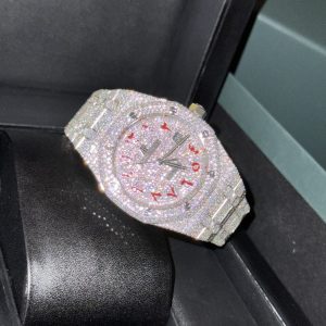 Audemars Piguet Royal Oak Iced Out Moissanite Customs Watch 41mm (1)