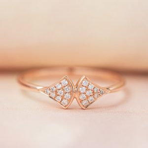 Bvlgari Women’s Rings Custom Natural Diamond Rose Gold 18k (2)