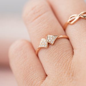 Bvlgari Women’s Rings Custom Natural Diamond Rose Gold 18k (2)