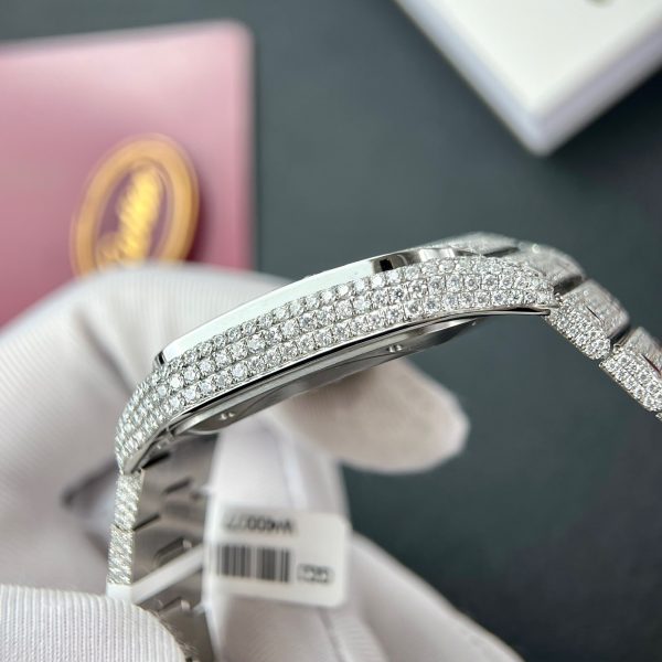 Cartier Santos Iced Out Moissanite Replica Watches BV Factory (11)