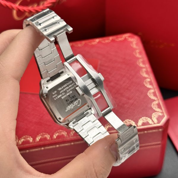 Cartier Santos WSSA0063 Blue Dial Replica Watches 35mm (1)