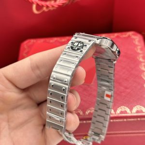 Cartier Santos WSSA0063 Blue Dial Replica Watches 35mm (1)
