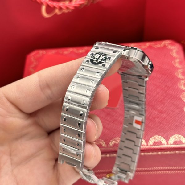 Cartier Santos WSSA0063 Blue Dial Replica Watches 35mm (1)