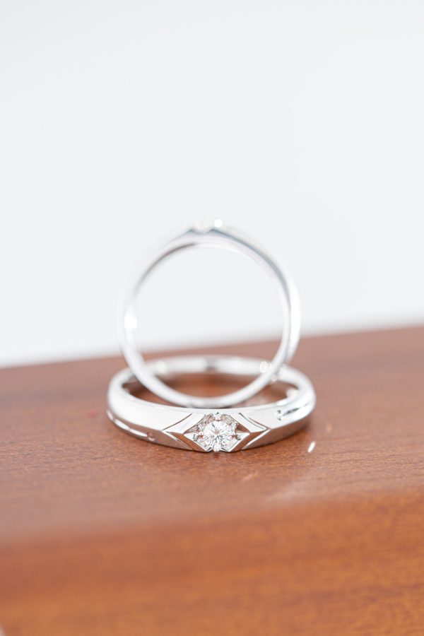 Couple Rings Custom Natural Diamonds White Gold 18k (2)
