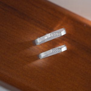 Couple Rings Of Love Custom Natural Diamonds White Gold 18k (2)