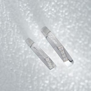 Couple Rings Of Love Custom Natural Diamonds White Gold 18k (2)