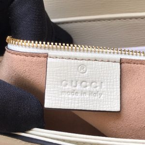 Gucci Horsebit 1955 Mini White Leather Replica Bags 25cm (2)