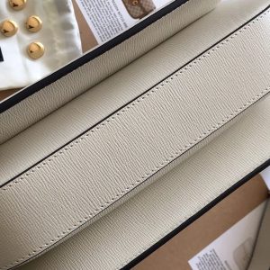 Gucci Horsebit 1955 Mini White Leather Replica Bags 25cm (2)