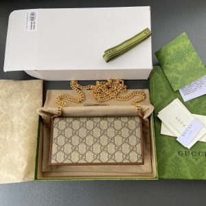 Gucci Horsebit 1955 Wallet With Chain Replica Bags 19x4x10cm (5)