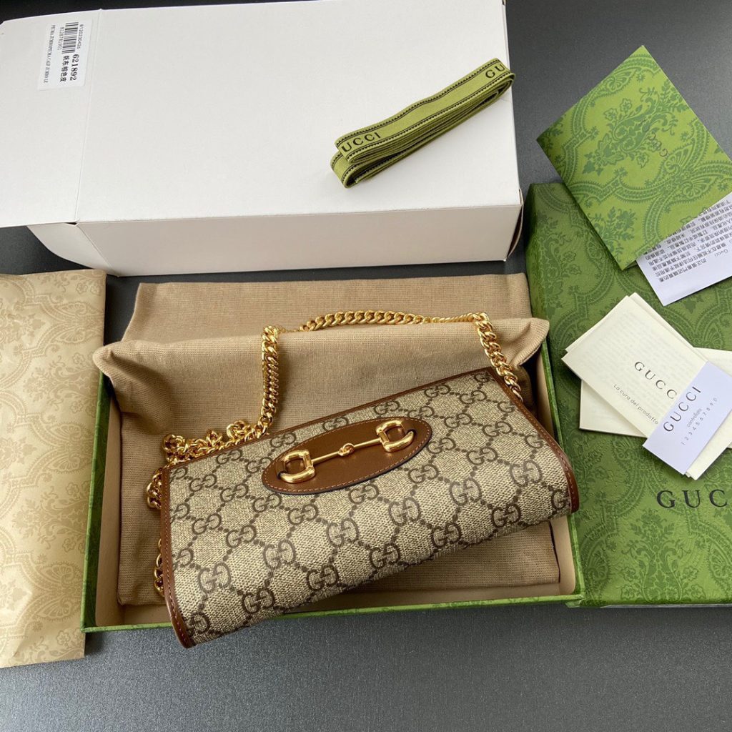 Gucci Horsebit 1955 Wallet With Chain Replica Bags 19x4x10cm (5)