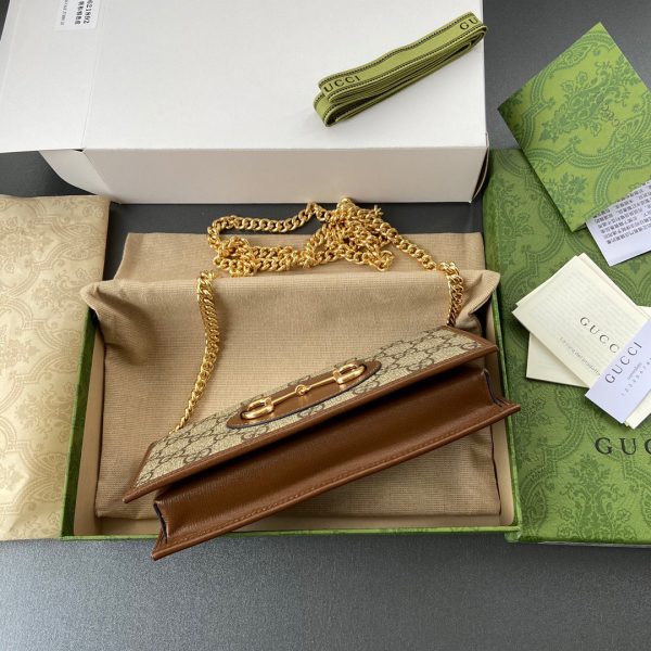 Gucci Horsebit 1955 Wallet With Chain Replica Bags 19x4x10cm (5)