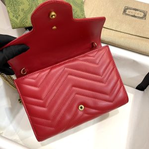 Gucci Marmont Small Shoulder Replica Bags Red Size 20cm (2)