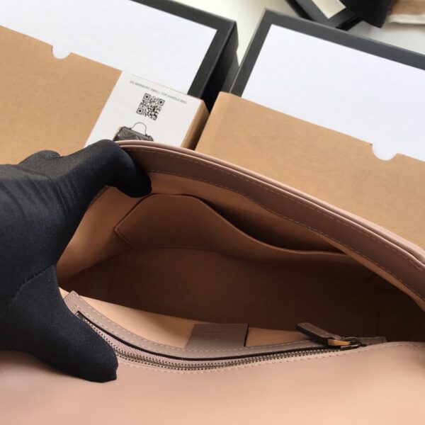 Gucci Marmont Top Handle Pink Super Fake Bags 27cm (2)