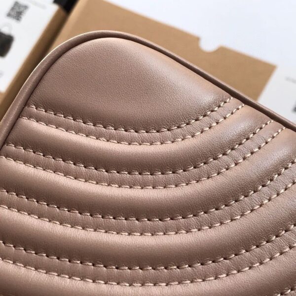 Gucci Marmont Top Handle Pink Super Fake Bags 27cm (2)