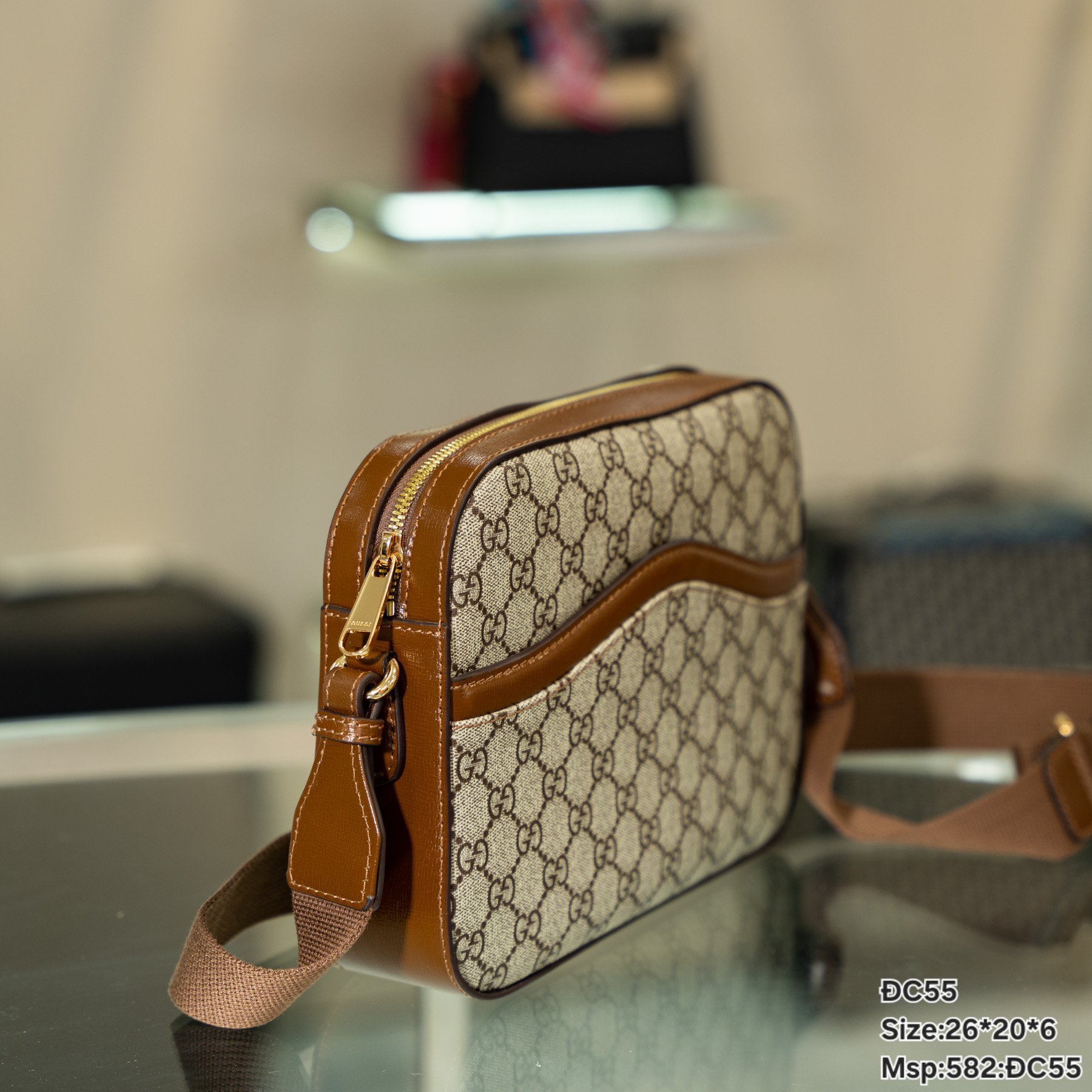 Gucci Men's Messenger Interlocking Monogram Replica Handbags Size 26x20x6cm (3) Gucci Men's Messenger Interlocking Monogram Replica Handbags Size 26x20x6cm (2)