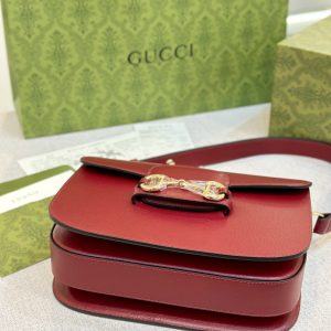 Gucci Replica Bags Horsebit 1955 Leather Red Size 25cm (2)