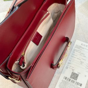 Gucci Replica Bags Horsebit 1955 Leather Red Size 25cm (2)