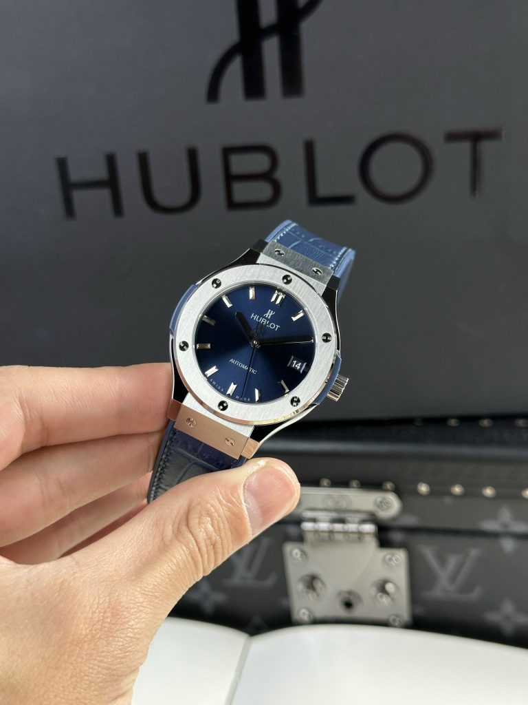 Hublot Classic Fusion Titanium Blue Replica Watches JJF Factory 2024 38mm (1)