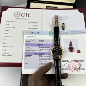 Patek Philippe Complications 5205R 18K Gold Wrapped Black Dial 40mm (9)