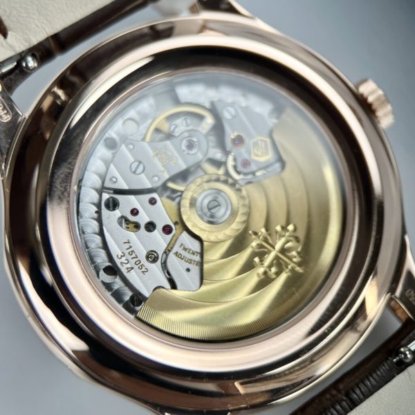 Patek Philippe Complications 5205R Gold Wrapped Brown Leather Strap 40mm (11)