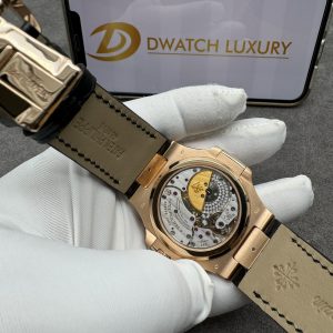 Patek Philippe Nautilus 5724R Solid Gold Diamond CVD Replica Watch 40mm (9)